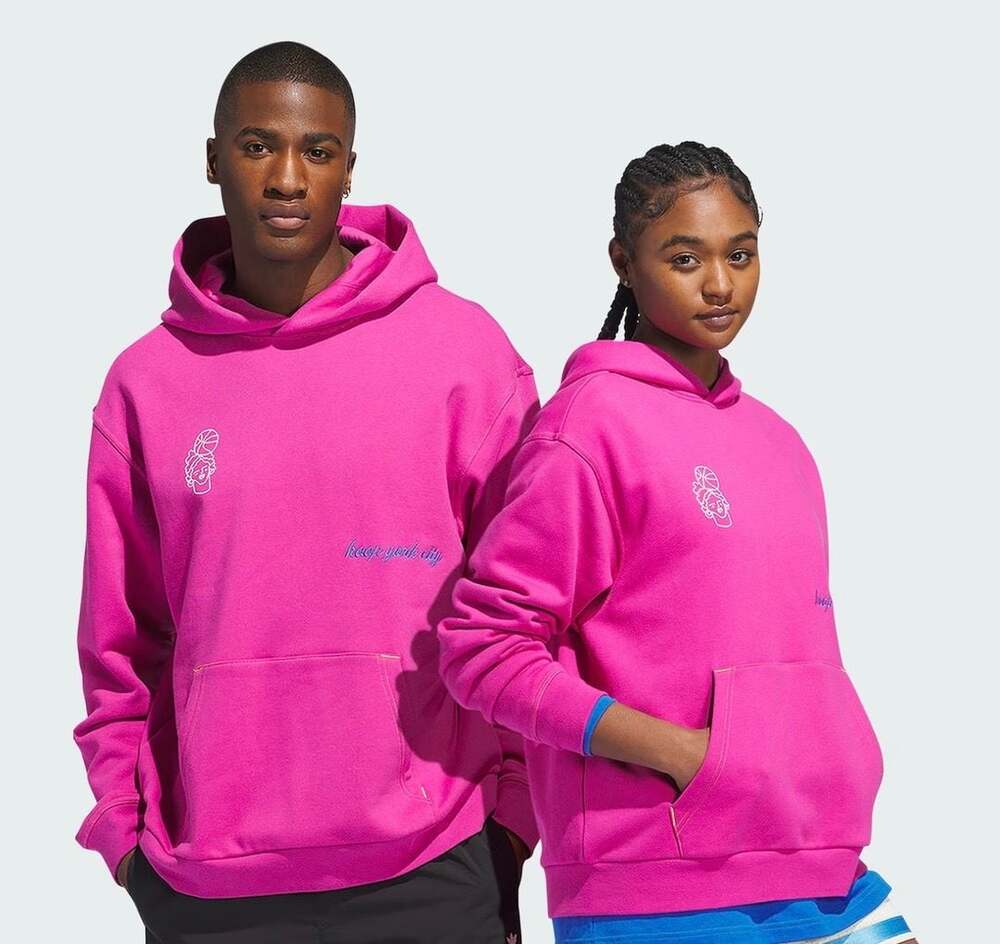 adidas x Hoop York City Hoodie (Gender Neutral) - Pink